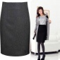 厂家 春款 韩版OL羊毛呢 高腰一步裙 职业 半身 包臀裙